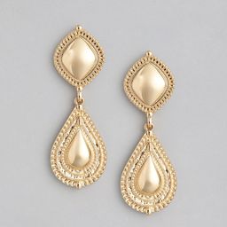 Forever New Gold Plated Rhea Charmed Drop Earring-picture-22