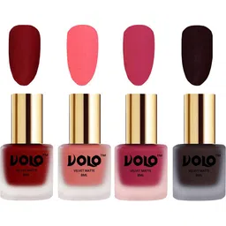 VOLO Set Of 4 Velvet Matte Nail Polish - 8 ml Each - 22 - 41 - 43 - 45-image-72