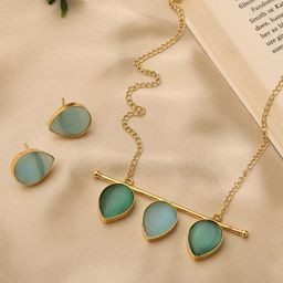 VENI 18KT Gold-Plated Kundan Studded Jewellery Set-25