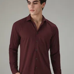 Banana Club Men Classic Slim Fit Formal Wrinkle-free Satin Shirt-picture-57