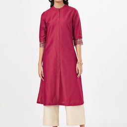 RANGMANCH BY PANTALOONS Women Embroidered Thread Work Kurta-image-24