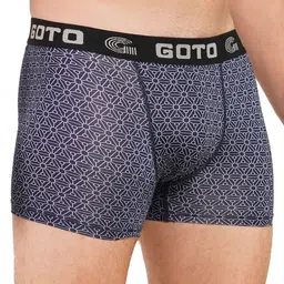 GOTO Basic Briefs NYLON LY PRINT OUTER EL TRUNK BLACK PRIN image 5