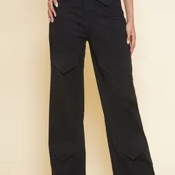 KATLINE Women Straight Fit High-Rise Jeans-picture-10