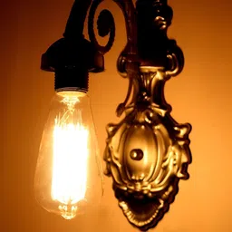 KINIS Gold-Toned & Black Quirky Abstract Shaped Metal Wall Lamp-13