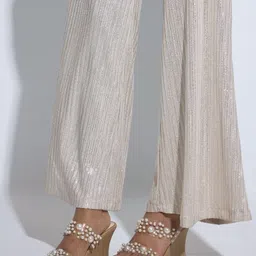 CAI Embellished PU Party Wedge Sandals-image-71