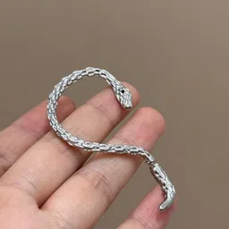 FIMBUL Silver-Plated Stainless Steel Animal Shaped Ear Cuff-image-96