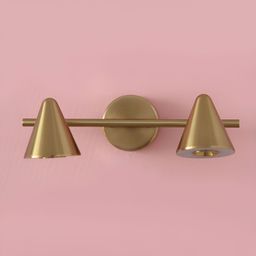 SHREE KALA HOME DECOR Gold-Toned Metal Traditional Abstract Shaped Shaped Wall Lamp-picture-21
