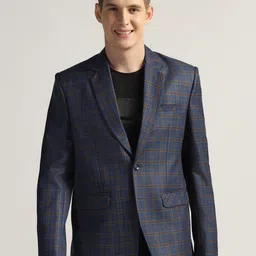 TAHVO Checked Tailored Fit Tweed Blazer-image-59