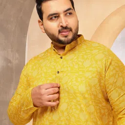 SOJANYA PLUS Floral Printed Mandarin Collar Straight Kurta-image-79