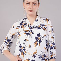 FLY STITCH Floral Print Top-image-8
