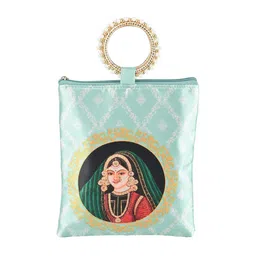 Kuber Industries Printed Structured Handheld Bag with Applique image 5