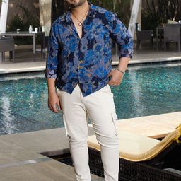 Instafab Plus Men Comfort Opaque Printed Casual Shirt-image-75