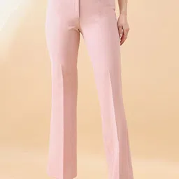 PowerSutra Women Comfort Flared Easy Wash Trousers-image-14