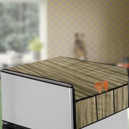 The Furnishing Tree Beige Printed Refrigerator Cover-image-95