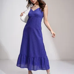 ESPYR By Tokyo Talkies Women Schifli Fit & Flare Midi Dress-picture-16