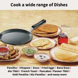 hawkins Flat Tava with Plastic Handle (NFT26P) Tawa 26 cm diameter image 5