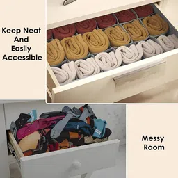 Kuber Industries Grey Set of 4 Regular Drawer Organiser Organisers image 2