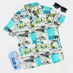 Pantaloons Junior Boys Opaque Printed Casual Shirt-image-87