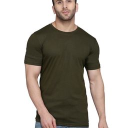 WOOSTRO Men Pack Of 2 Solid Round Neck Cotton Slim Fit T-shirts-image-71
