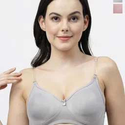 SHYAM SONS FLAIR Pack Of 2 Femina Women Half Coverage T-shirt Bra-picture-30