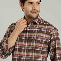 Indian Terrain Men Slim Fit Checked Casual Shirt-picture-40
