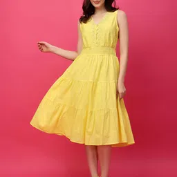 RANGRIWAZ Women Fit & Flare Dress-image-62
