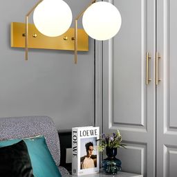 KINIS Gold-Toned & White Metal Modern And Unique Style Spherical Shaped Wall Lamp-32