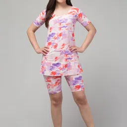 ULLAS Women Swimming Dress With Attached Shorts-picture-55