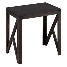 Metalsmith Grey Wooden Rectangular Bedside Table image 2