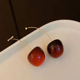 Celestique Korean Artificial Stones Beaded Contemporary Shaped Drop Earrings-86