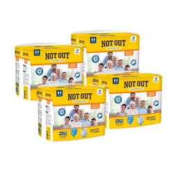 Not Out Unisex Set Of 4 3D Core Technology Diapers - 10 Pieces Each - XXL-51