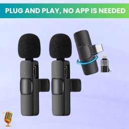 K9Dual Wireless Microphone Plug& Bluetooth Collar Mic forLive Stream/YoutubeC102 Microphone-image-76