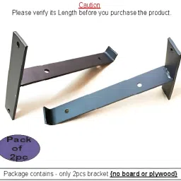 nexgrills 068 Wall Mounting T-Shape Shelf Bracket, 6" x 4" / 10cm x 15cm, Pack of 2pc Shelf Bracket image 4