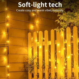 veyron 40 LEDs 11 m Yellow Steady String Rice Lights image 5