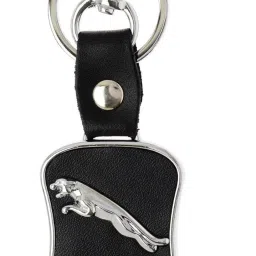 lack Leather Logo Keychain Carabiner-picture-23