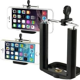 POZUB New Arrival Monopod Holder Clip + 2 Hole Mobile Clip Mount for Universal Mobile Camera Holder and Tripod Mount Holder Clip/Mount Adapter/Adjustable Clamp and 360 Degree mobile clip, Mobile Phone, Smartphone’s, Selfie Stick & All Types of Tripods mobile holding clip Tripod, Monopod Kit, Monopod, Tripod Kit, Tripod Bracket, Tripod Clamp image 2