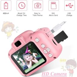 Bzrqx Gift Toy Baby Camera Baby Gift HD 8MP Video Digital Sports Camera 2 Inch Screen Recorder Soft Cover Sports and Action Camera-94