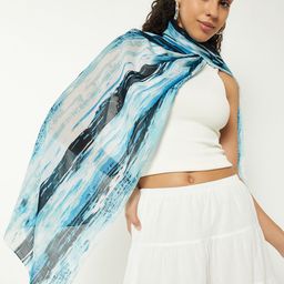 max Printed Satin Blend Women Multicolor Scarf-picture-21