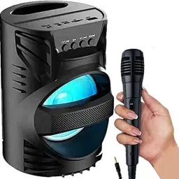 keeva Wireless Bluetooth speaker with mic and disco light 10 W Bluetooth Speaker image 2