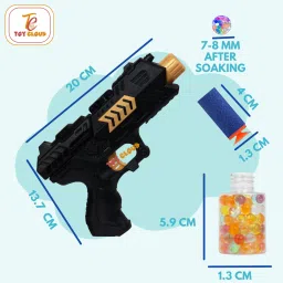 toy cloud Combo of 2 in 1 Jelly Shot Gun with 10 Foam Dart & 1 HandStrap for Guns & Darts image 4