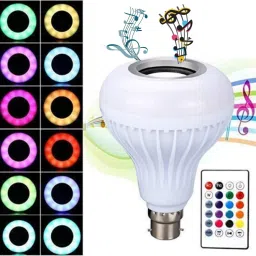 ATSolutions led Light Bulb with Bluetooth Speaker RGB Self Changing Color Lamp Built-in Audio Speaker for Home, Bedroom, Living Room, Party Decoration Smart Bulb image 3
