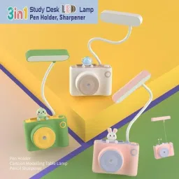 mobhada 3 in 1 Study Desk LED Lamp with Eraser, Sharpener and Pen Holder Table Lamp Study Lamp image 4