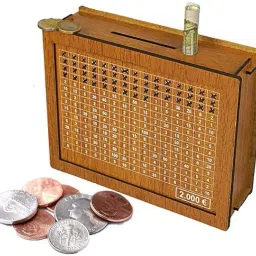 Elegant Wooden Money Box for Smart Saving Coin Bank-image-9