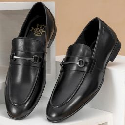 Formal Loafers for Men | Real Leather Shoes With Low-cut Pattern Loafers For Men-image-69