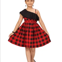 BAESD Checked Fit & Flare Dress-picture-57