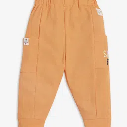 Ed-a-Mamma Baby Infants Embroidered Cotton Mid Rise Joggers-36