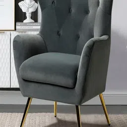 DOE BUCK Grey Solid Crisbel Lounge Chair-picture-21