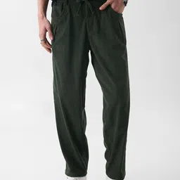 Snitch Men Corduroy Cargos Trousers-image-70