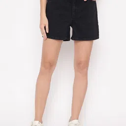 GUESS Women Skinny Fit High-Rise Denim Shorts-picture-36