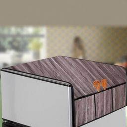 The Furnishing Tree Grey Printed Refrigerator Cover-image-94